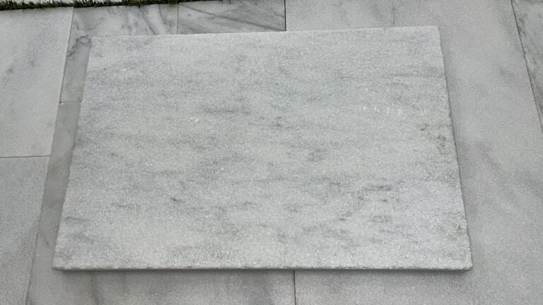 Pavers Marble Leathered Arctic White