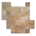 Pavers Travertine Tumbled Sedona Gold