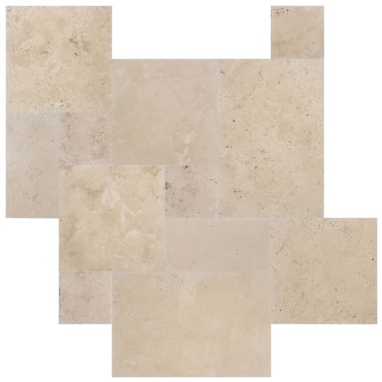 Pavers Travertine Tumbled Ivory Natural Plus