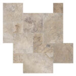 Pavers Travertine Tumbled Kiara Silver
