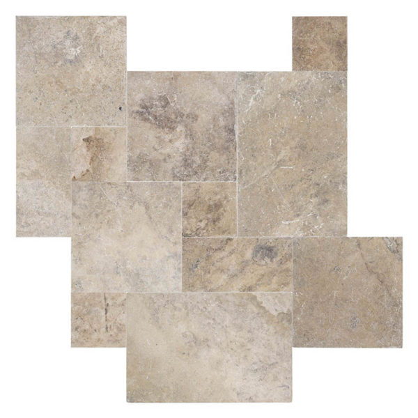 Pavers Travertine Tumbled Kiara Silver