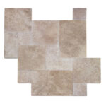 Pavers Travertine Tumbled Mocha/Walnut Premium