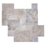 Pavers Travertine Tumbled Silver Plus