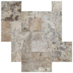 Pavers Travertine Tumbled Silver Blend