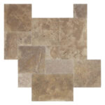 Pavers Travertine Tumbled Mocha/Walnut Classic